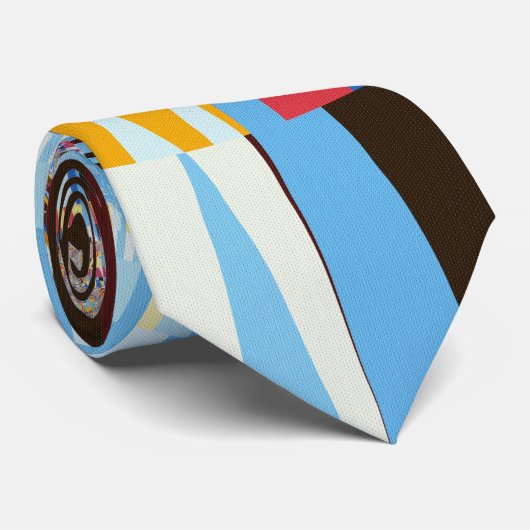 Mittags Sonne auf Berggipfeln Krawatte (Gerollt)