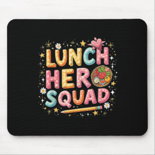 Mittags Squad Mittagessen Held Squad Preppy Back t Mousepad