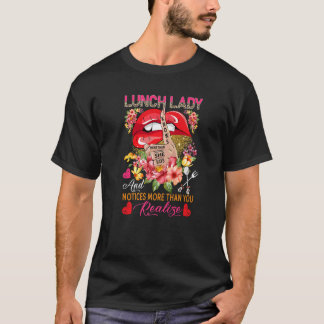 Mittags weiß Lady mehr, als sie sagt, blühend stil T-Shirt