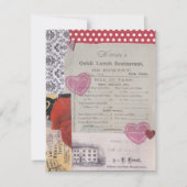 Mittagsdatum Valentinstag Karte (Vorderseite)