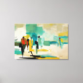 Mittagsfrische – Abstrakte Figuren Leinwanddruck (Vorderseite)