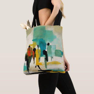 Mittagsfrische – Abstrakte Figuren Tasche