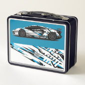 Mittagspause Metall Brotdose (Rückseite)