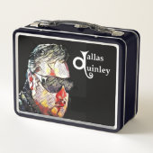 Mittagspause Metall Brotdose (Rückseite)