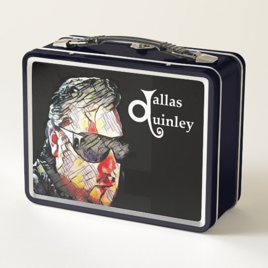 Mittagspause Metall Brotdose (Rückseite)