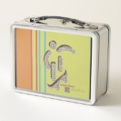 Mittagspause Metall Brotdose (Rückseite)