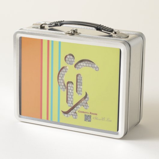 Mittagspause Metall Brotdose (Vorderseite)