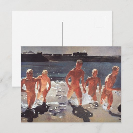 Mittagspause Postkarte (Vorne/Hinten)