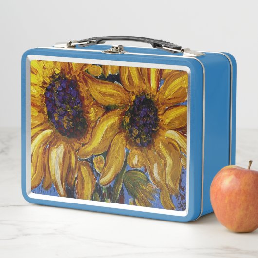 Mittagsschachtel für Sonnenblumen Metall Brotdose (Beispiel)