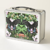 Mittagsschachtel - Ostschwarzes Frack Metall Brotdose (Rückseite)