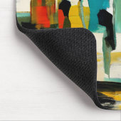 Mittagsvibranz – Abstrakte Figuren Mousepad (Ecke)