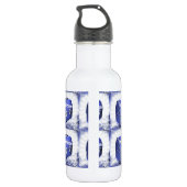Mittagszeit Blues Edelstahlflasche (Rückseite)