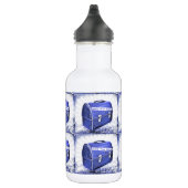 Mittagszeit Blues Edelstahlflasche (Rechts)