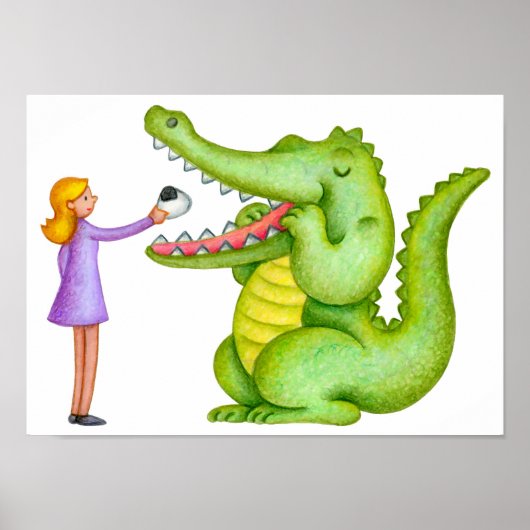 Mittagszeit des Krokodils. Poster (Vorne)