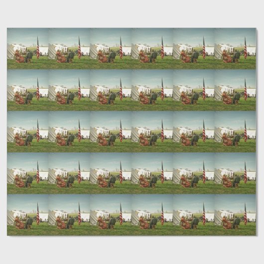 Mittagszeit Geschenkpapier (Flach)