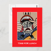 Mittagszeit - Zeitpunkte Postkarte (Vorne/Hinten)