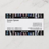 Mitte 5 Bereiche - Mineralstreifen Visitenkarte (Rückseite)