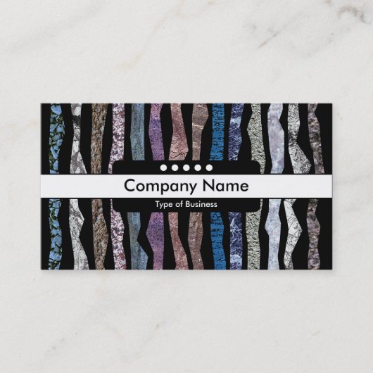 Mitte 5 Bereiche - Mineralstreifen Visitenkarte (Vorderseite)