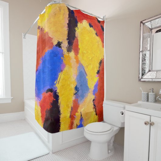 Mitte Abstrakt Duschvorhang (Beispiel)