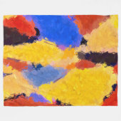 Mitte Abstrakt Fleecedecke (Vorderseite (Horizontal))