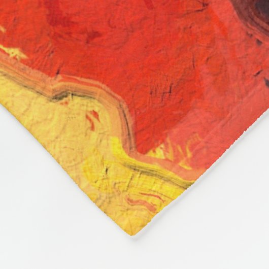 Mitte Abstrakt Fleecedecke (Ecke)