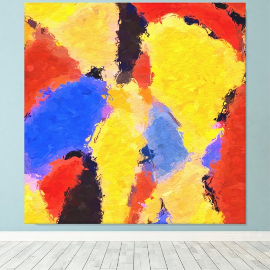 Mitte Abstrakt Leinwanddruck (Insitu (Holzboden))