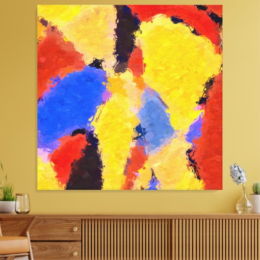 Mitte Abstrakt Leinwanddruck (Insitu (Wohnzimmer))