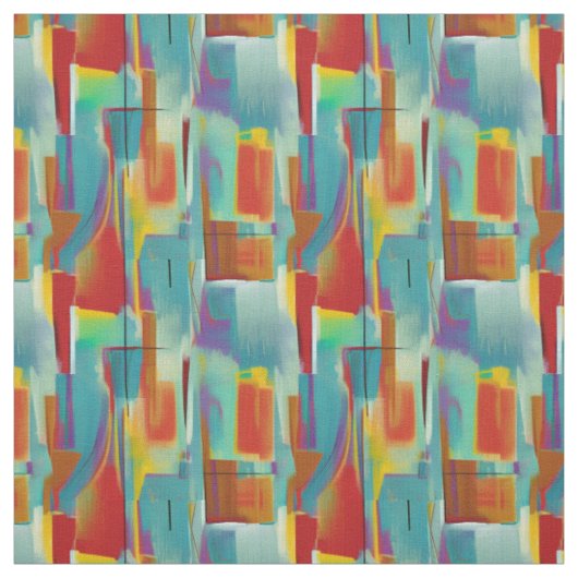 Mitte Abstrakt Stoff (Muster)
