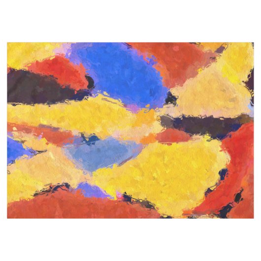 Mitte Abstrakt Tischdecke (Vorderseite (Horizontal))