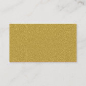 Mitte Band 016 - Ocker-Gelbe Embossed Texture Visitenkarte (Rückseite)