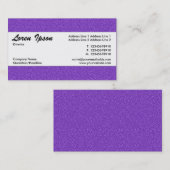 Mitte Band 020 - Violett mit Embossed Texture Visitenkarte (Vorne/Hinten)
