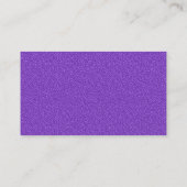 Mitte Band 020 - Violett mit Embossed Texture Visitenkarte (Rückseite)