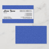Mitte Band 022 - Blaue Embossed Texture Visitenkarte (Vorne/Hinten)