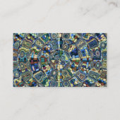 Mitte Band 040 - Blue Ripples Visitenkarte (Rückseite)
