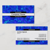 Mitte Band 5 Spots - Blaue Gesichter Visitenkarte (Vorne/Hinten)