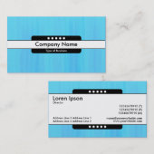 Mitte Band 5 Spots - Blauer gestrichene Textur Visitenkarte (Vorne/Hinten)