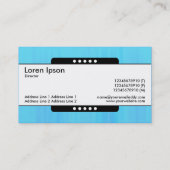 Mitte Band 5 Spots - Blauer gestrichene Textur Visitenkarte (Rückseite)