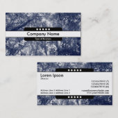 Mitte Band 5 Spots - Blauer Herbst Visitenkarte (Vorne/Hinten)