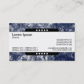 Mitte Band 5 Spots - Blauer Herbst Visitenkarte (Rückseite)