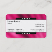 Mitte Band 5 Spots - Crimson Gradient Visitenkarte (Rückseite)