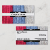 Mitte Band 5 Spots - Darning Thread Visitenkarte (Vorne/Hinten)