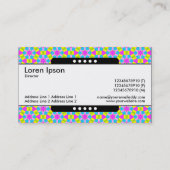 Mitte Band 5 Spots - farbenfrohe geometrische Form Visitenkarte (Rückseite)