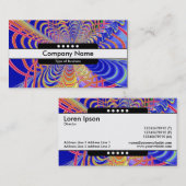 Mitte Band 5 Spots - Fraktal Abstrakt 061012d Visitenkarte (Vorne/Hinten)