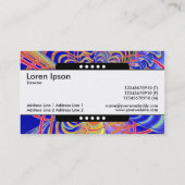 Mitte Band 5 Spots - Fraktal Abstrakt 061012d Visitenkarte (Rückseite)