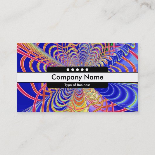 Mitte Band 5 Spots - Fraktal Abstrakt 061012d Visitenkarte (Vorderseite)