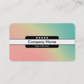 Mitte Band 5 Spots - Gradient Y,M,B,R, dunkles Bus Visitenkarte (Vorderseite)