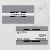 Mitte Band 5 Spots - Halbgraue Papiertextur Visitenkarte (Vorne/Hinten)