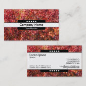 Mitte Band 5 Spots - Herbstblätter Visitenkarte (Vorne/Hinten)