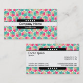 Mitte Band 5 Spots - Hexagon Muster 02 Visitenkarte (Vorne/Hinten)