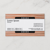 Mitte Band 5 Spots - Holz 01 Visitenkarte (Rückseite)